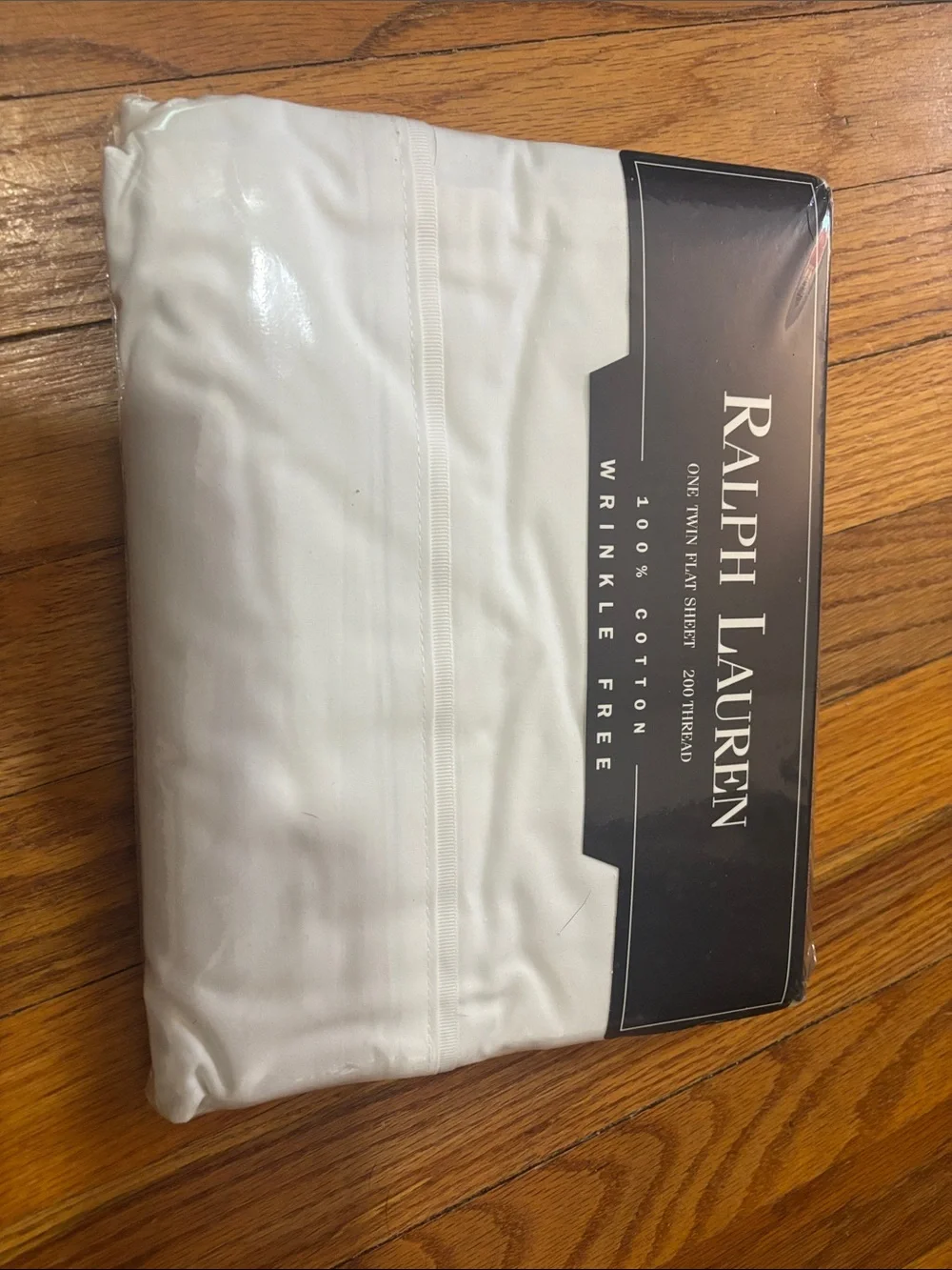 Ralph Lauren White Twin Flat Sheet - Wrinkle Free